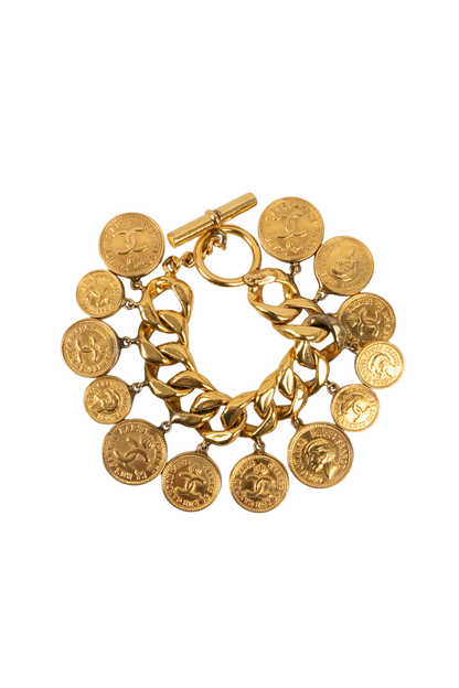 Bracelet doré Chanel