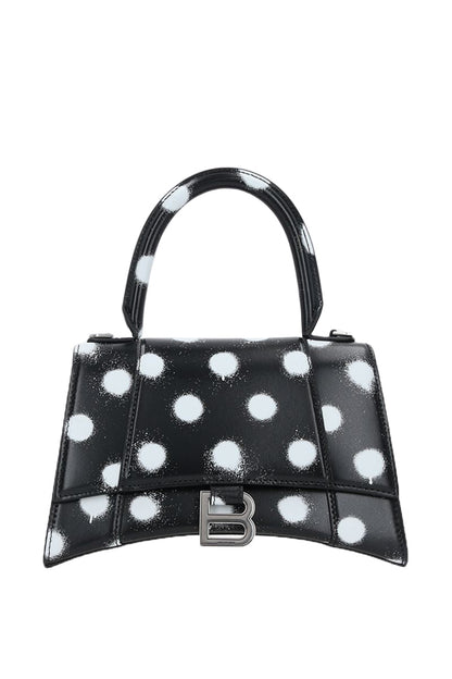 Balenciaga Hourglass Small Bag in Sprayed Polka Dots Print
