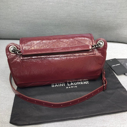 Yves Saint Laurent Niki Medium Crinkled Shoulder Bag