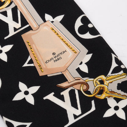 Louis Vuitton Black Silk Monogram Confidential Bandeau