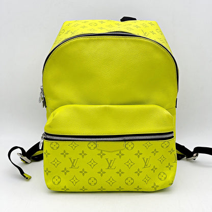 LOUIS VUITTON Taiga Monogram Discovery Backpack PM Yellow LA36874