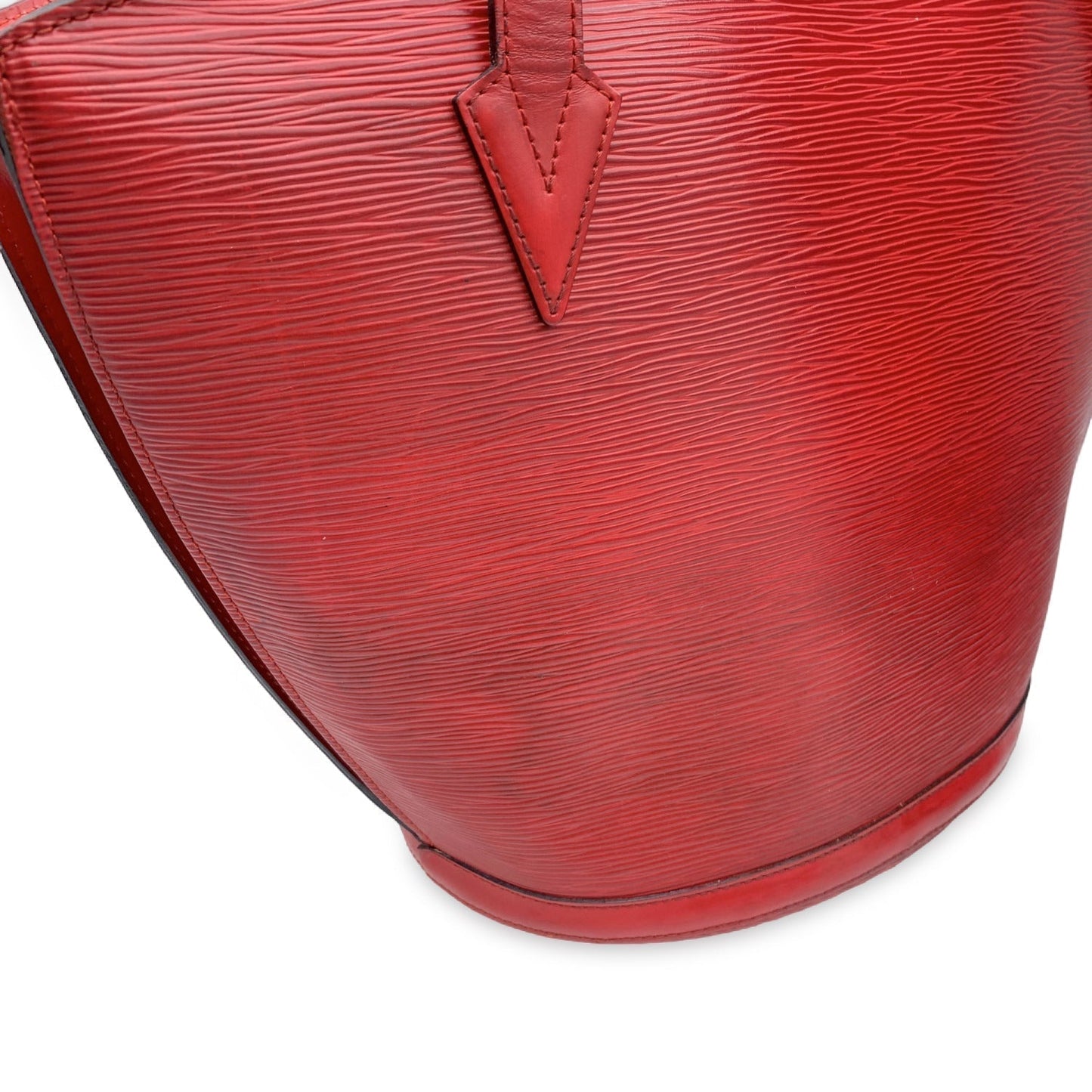 LOUIS VUITTON Vintage Red Epi Leather Saint Jacques Gm Tote Bag