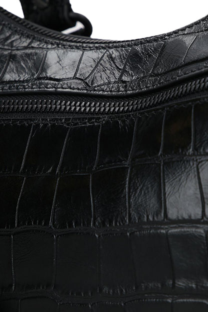 Balenciaga Le Cagole S in Croc Embossed Leather