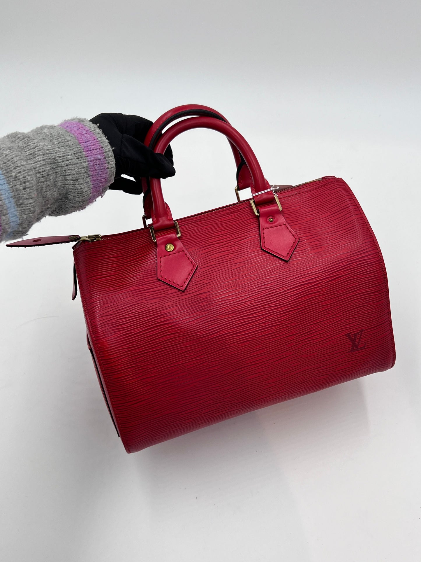Louis Vuitton Epi Leather Speedy Vintage - Red Handle Bags, Handbags AG266O
