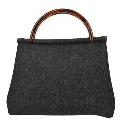 Chanel Black Denim HandBag
