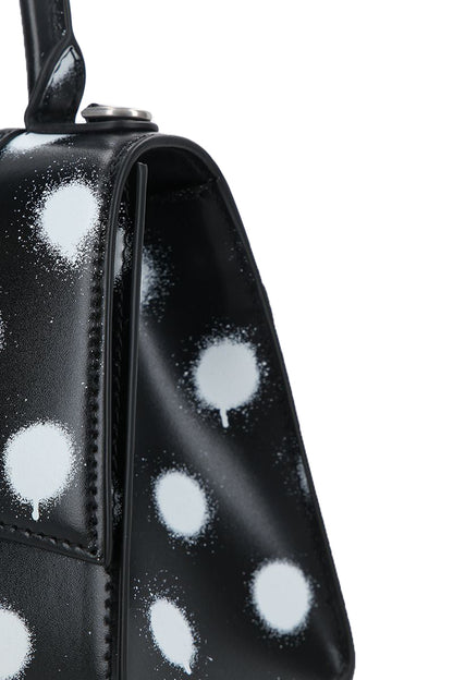 Balenciaga Hourglass Small Bag in Sprayed Polka Dots Print