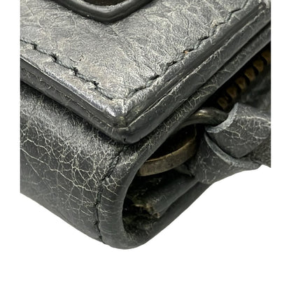 BALENCIAGA Agneau Classic Hardware Money Wallet Gris Fossile ITIUZPRTFWF8