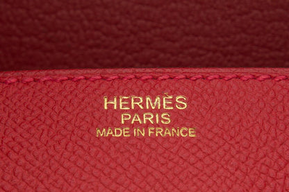 Hermès Rouge Casaque  Epsom Leather Birkin 30 CM