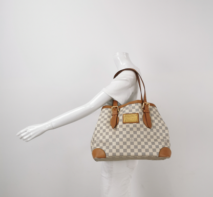 Louis Vuitton (LV) Hampstead 38cm 2010year azure white 250125781042788