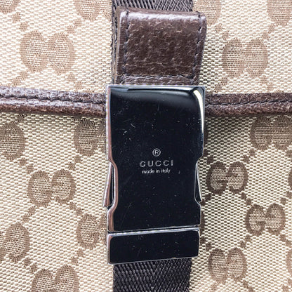 Gucci Classic GG Monogram Belt Bag with Front Buckle
