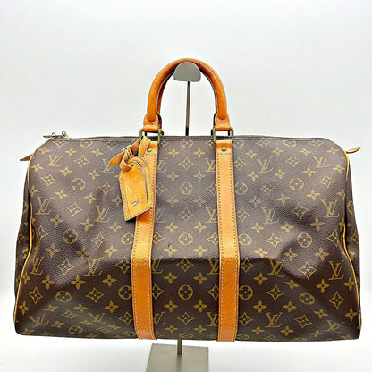 Louis Vuitton | Bags | Vintage Louis Vuitton Lv Boston Bag Keepall 5 Browns Monogram  AF753
