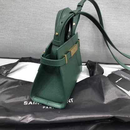 Yves Saint Laurent Manhattan Nano Shopping Bag In Box Green