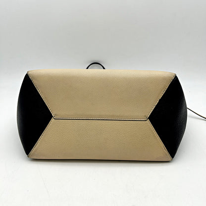 LOUIS VUITTON Calfskin Lockme Cabas Vanille Black LA12553