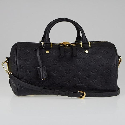 Louis Vuitton Speedy Bandouliere 30 Monogram Empreinte Leather Noir