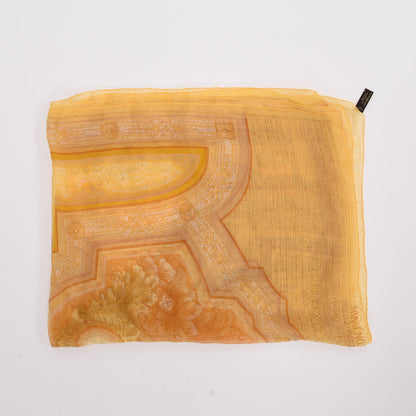 Louis Vuitton Yellow Chiffon Les Decors Parisiens Scarf