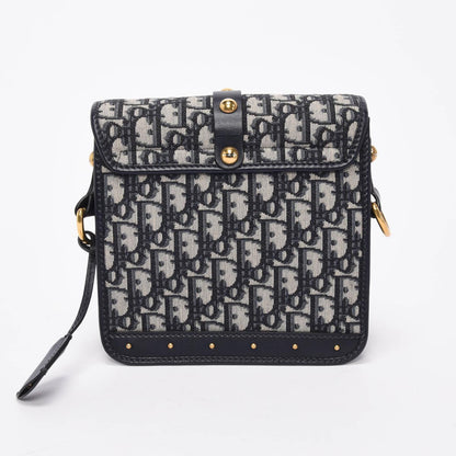 Dior Blue Oblique Jacquard DiorAddict Messenger Bag