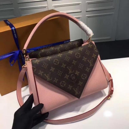 LV Double V Handbag Rose Poudre
