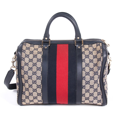 Gucci Web Original Boston Bag