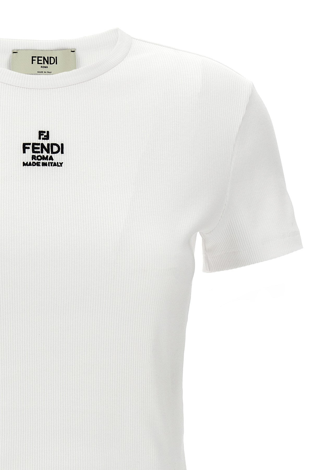 Fendi Women 'Fendi' Cropped T-Shirt