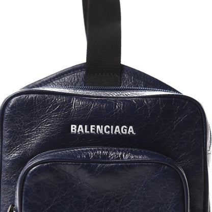 Balenciaga Arena Blue Lambskin Leather Backpack Bag 620260