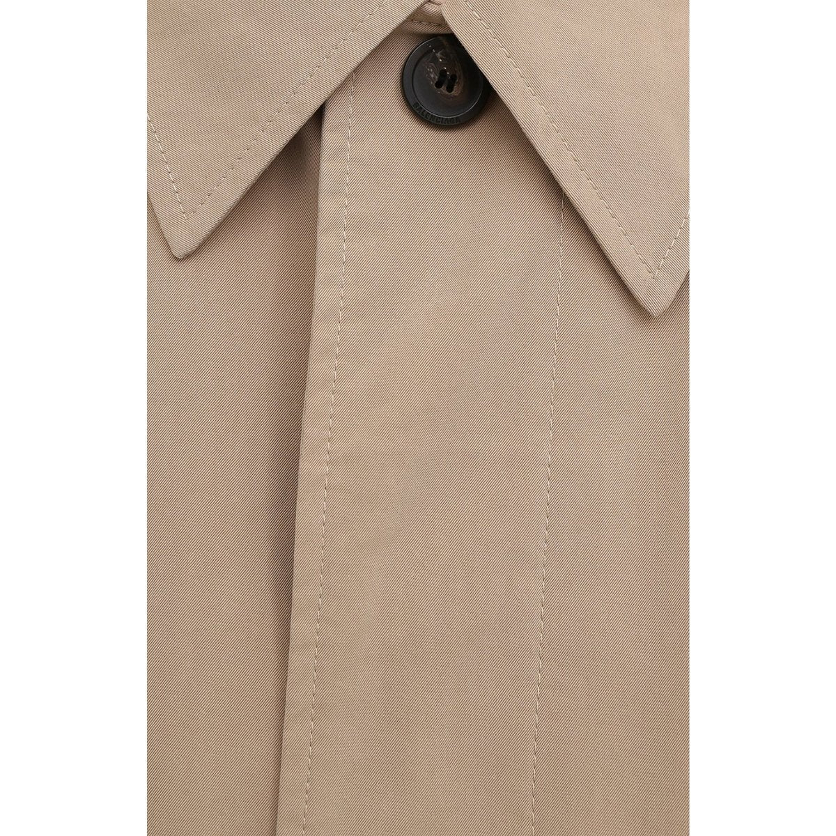 Beige Twill Car Coat