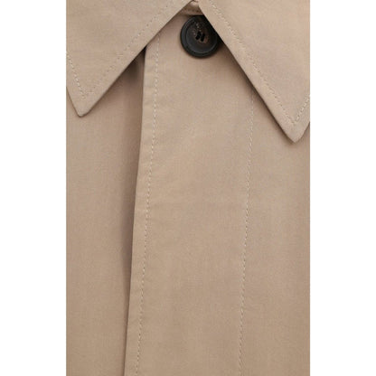 Beige Twill Car Coat
