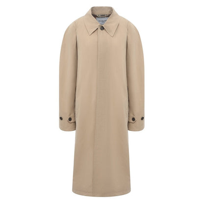 Balenciaga-Beige Twill Car Coat - Runway Catalog