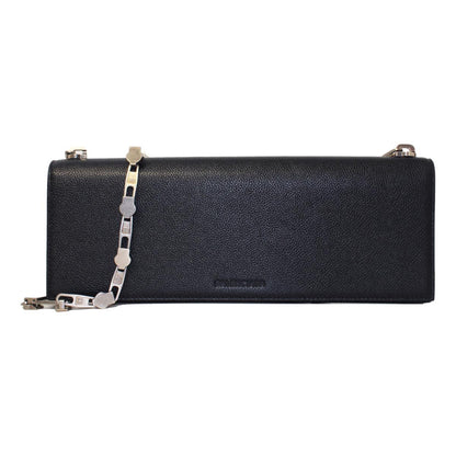 Balenciaga Essential Black Calfskin Leather Chain Shoulder Bag 657232