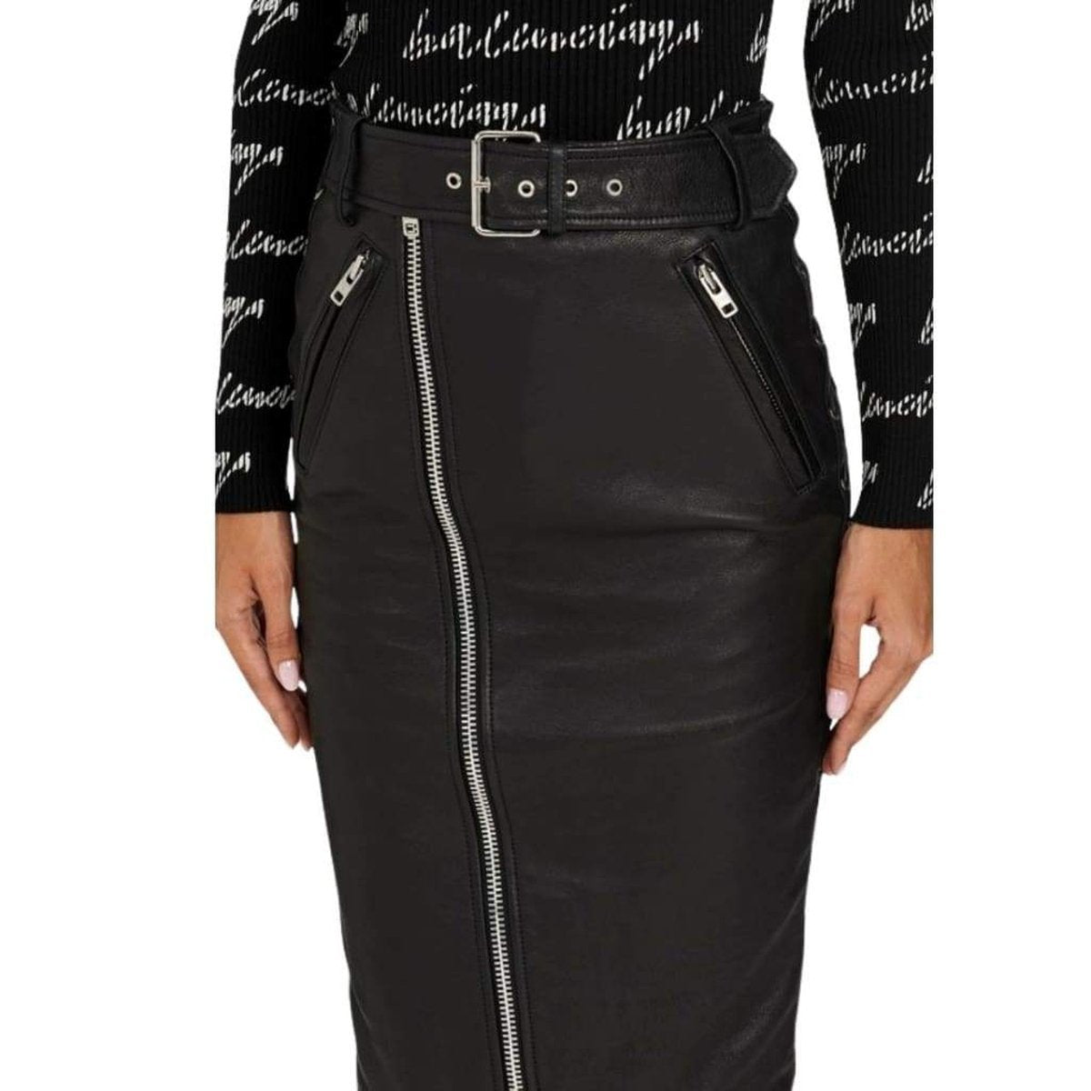 Leather Pencil Skirt