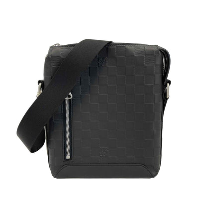 LOUIS VUITTON - Damier Infini Leather Messenger BB - Black Crossbody