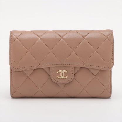 Chanel Matrasse  Wallet Beige G