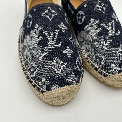LOUIS VUITTON Monogram Denim Waterfall Espadrille WD466895