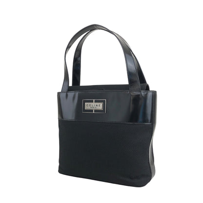 CELINE Logo Handbag Black Vintage vzeeur