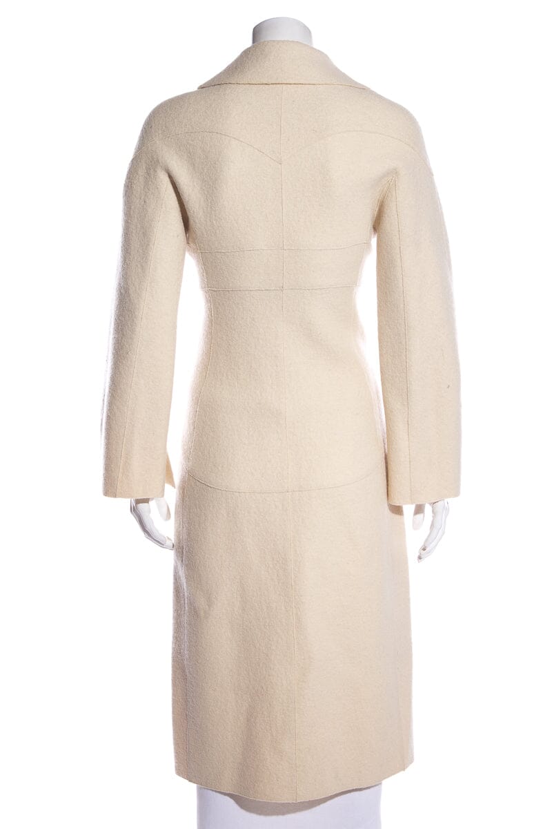Chanel Cream FW '98 Coat SZ 38