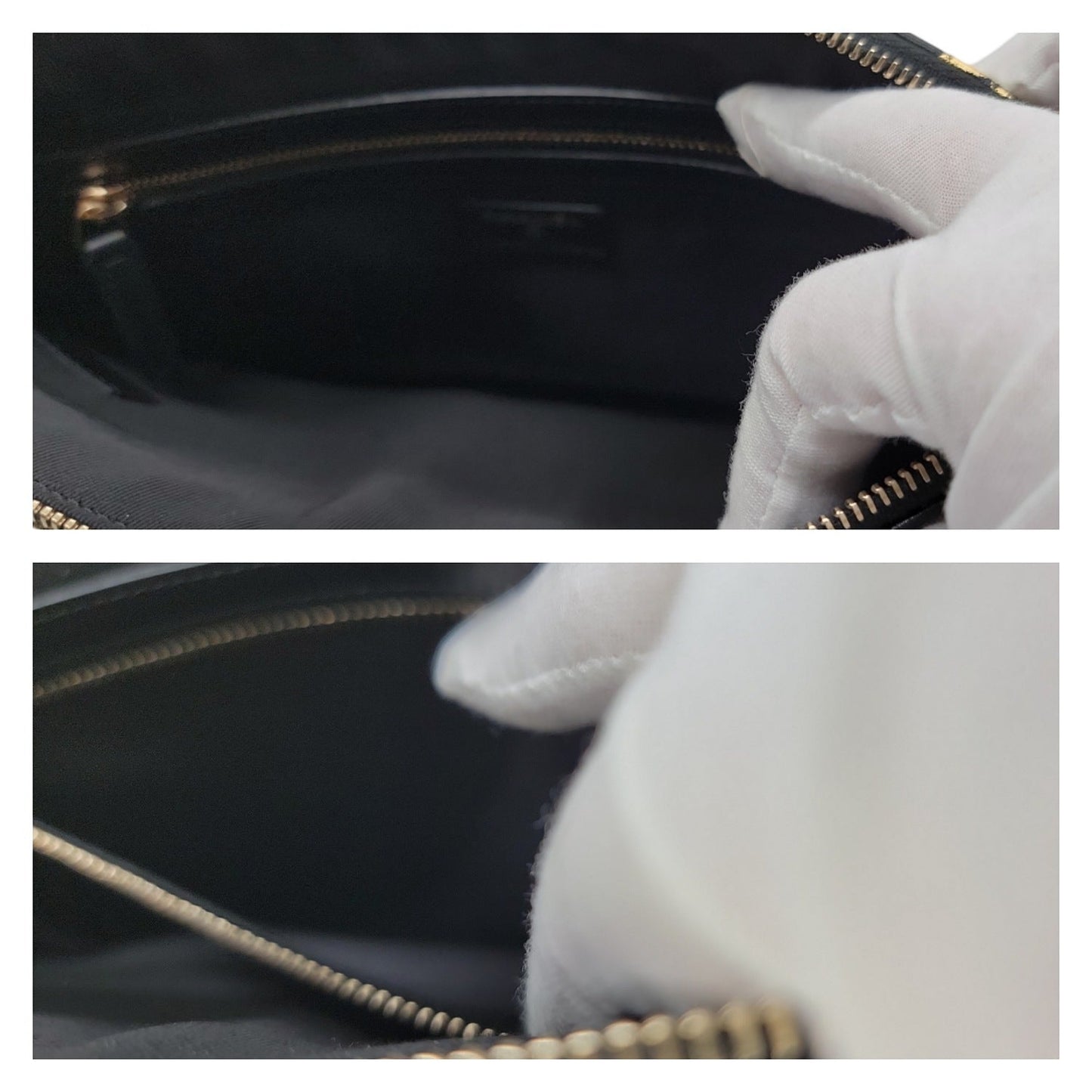 Chanel Black And Gold Croc-Embossed O-Case 2.55 Reissue