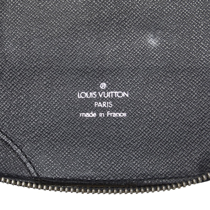 Louis Vuitton Tiger Organizer Atoll Roundfasner Long Wallet Multi-Case M30652 Old Black Leather Men LOUIS VUITTON