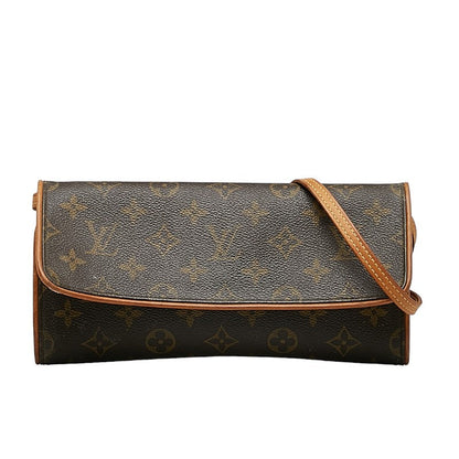 Louis Vuitton Monogram  Twin GM Sliding Shoulder Bag M51852 Brown PVC Leather  Louis Vuitton