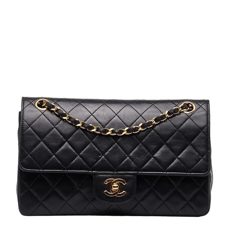 Chanel MATRASSES 25 COCOMARK CHAIN SHOLDER Bag BLACK Lambskinkin LADY Chanel