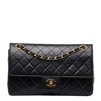 Chanel MATRASSES 25 COCOMARK CHAIN SHOLDER Bag BLACK Lambskinkin LADY Chanel