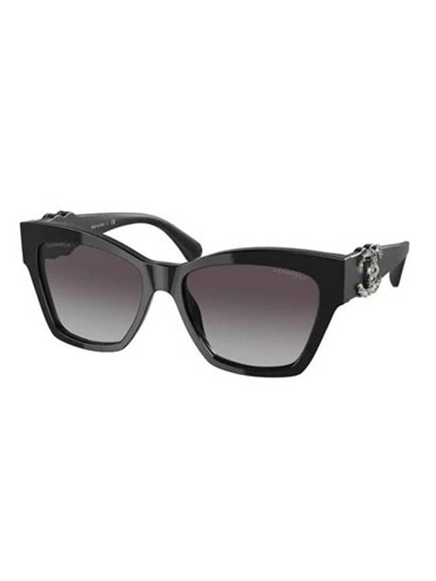 Eyewear Logo Square Sunglasses Black Chanel