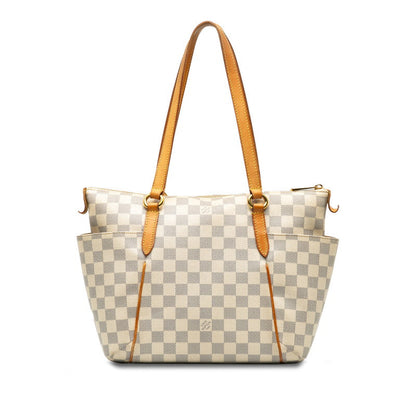 LOUIS VUITTON Totally PM in Damier Azur N41280 Tote Bag White