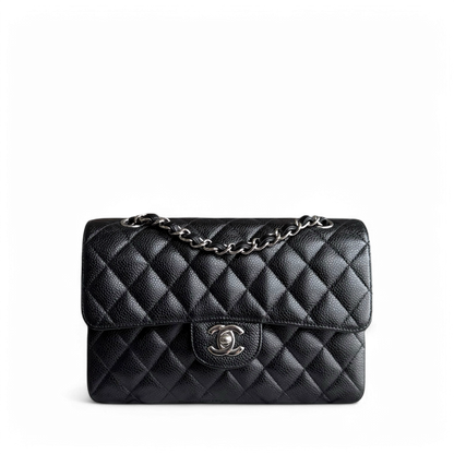 Chanel Classic Flap Small - Caviar 23CM Quilted Black Silver Hardware Series 13