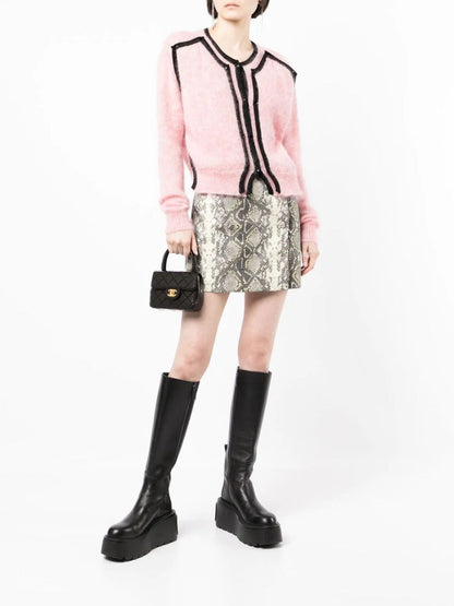 Kelly Quilted Mini Flap Bag Black