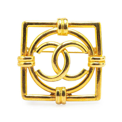 Chanel Coco Mark Square Circle Brooch