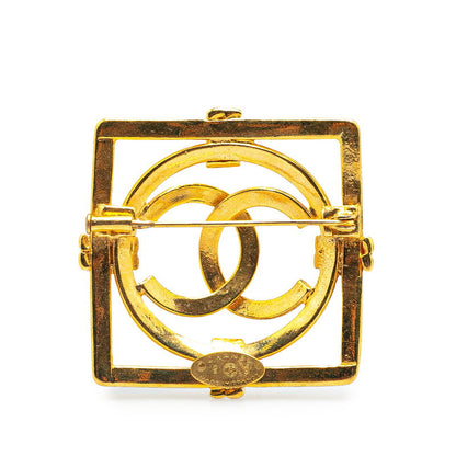 Chanel Coco Mark Square Circle Brooch