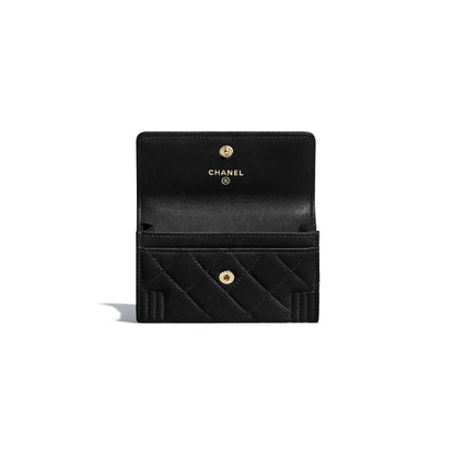 Chanel Boy Card Holder Black