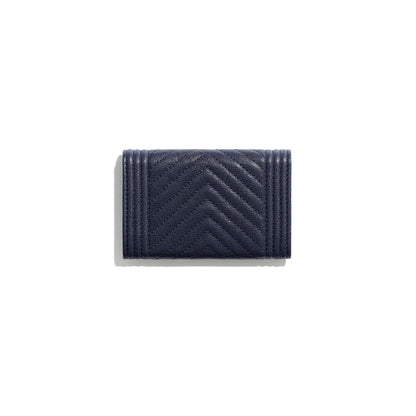 Chanel Boy Chanel Flap Card Holder Black