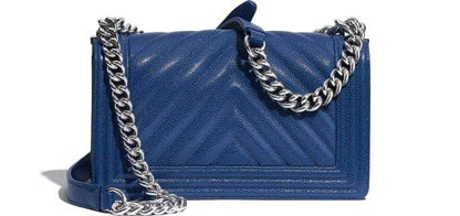 Chanel Boy Medium HandBag Navy Blue