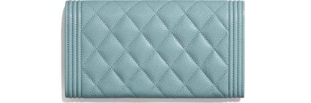 Chanel Le Boy Wallet On Chain – WOC Gold-Tone Metal Blue