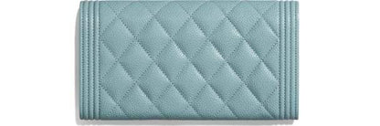 Chanel Le Boy Wallet On Chain – WOC Gold-Tone Metal Blue